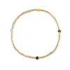 Charme Pulseiras Cor Dourada Delicada Pulseira Jóias Minimalista Moda Miyuki Semente Bead Strand Elástico Para Mulheres Presente