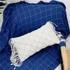 Pillow 2023 Macrame Handmade Cotton Thread Covers Sofa Cover Decorative Pillowcases Home Textile