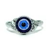 Coppia Anelli All'ingrosso 50 Pz Blue Devils Eye Lega Mix Fascino Punk Goth Regalo Turco Donna Uomo Gioielli Drop Delivery Ring Dhgarden Dhpit