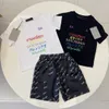 summer sets kids clothes baby clothe kid designer t shirt girl boy Short sleeved shorts two piece set 18 styles luxury brand white and black