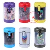 Colorful Pattern Multi-function Smoking Herb Tobacco Spice Miller Grinder Storage Bottle Tank USB LED Lighting Seal Stash Case Handpipes Holder Jar DHL