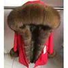 女性Sダウンパーカーマオマコン冬の女性本物の毛皮のコート天然アライグマの裏地ジャケットロングフード付き厚い暖かい黒231120