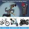 Neue Einbrecher Alarm Drahtlose Anti-Diebstahl Motorrad Fahrrad Alarm Mit Fernbedienung Wasserdichte Fahrrad Sicherheit Alarm Vibration Sensor Laut