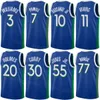 Print Basketball Men Youth Richaun Holmes Jerseys 20 City Dereck Lively II 2 Kyrie Irving 11 Luka Doncic 77 Dwight Powell 7 Josh Green 8 Team For Sport Fans High Quality