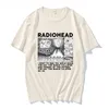 Män s t shirts radiohead vintage tryck t shirt mens överdimensionerade 100 bomull unisex t skjortor hip hop rock band musikalbum tees harajuku manliga toppar 230421