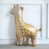 Party Decoration 32pcs/set Large Jungle Safari Deer Cream Number Balloon Kids Birthday Animal Ballon Baby Shower Favor Supplies