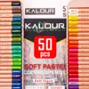 Crayons KALOUR 50 pièces crayons Pastel doux professionnels teintes de peau en bois crayons de couleur Pastel pour école de dessin 230420