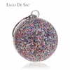 Sacs de soirée Boule circulaire diamant gland femmes fête dîner embrayages soirée mariage sac femme mariée épaule sac à main bracelets embrayage 231121