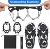 Bergsklättring Crampons Tomshoo 32 tänder Ice Gripper Spike för skor Anti Slip Vandring Klättring Snow Spikes Cleats Chain Claws Grips Boots Cover 231121