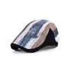 Berets 5 Colors Men Women Flat Cap Sboy Hat Beret Cabbie Caps Caps Patchwork Регулируемая Gatsby Vintage Driving Bonnets