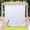 Decorazione per feste Tulle di seta Fondali per matrimoni Tenda a pannello Banchetto Palcoscenico Romantico Drappeggio Compleanno Sfondo Decorazione da parete