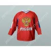 Anpassat Rysslands landslag rött namn 99 Hockey JerseyNew Top Stitched S-M-L-XL-XXL-3XL-4XL-5XL-6XL