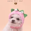 Vêtements pour chiens chapeau pour animaux de compagnie belle couleur vive dessin animé carnivore fleur forme chat accessoires de coiffure