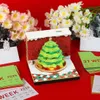 その他のホームガーデンオモシロイブロッククリスマスツリー2024カレンダー3Dメモ帳メモペーパーアートデスクメモパッドLEDバースデーギフト231121