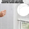 Cortina 4 peças clipe de fixação cortinas de janela transparentes persianas verticais substituição de plástico clipes de valência substituíveis