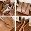 Shopping Bags Toptrends 3 Layers Large Leather Tote Bags For Women Trend Design Work A4 Shoulder Side Bag Office Ladies Handbags 231121