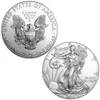 Altre decorazioni per la casa American Eagle Silver Coin Statue non magnetica 1oz Plactato in argento 40 mM Decorazione commemorativa non valuta Moneta da collezione