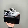 Kids designer casual schoenen Jumpman 4 4s Basketbalschoenen Peuter Jordan Low Sneaker jongens meisjes trainers Runner Shoe Fire Red Thunder