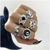 Anneaux de cluster BK Lots 50pcs Punk Vintage Métal Taille 1620 Femmes Hommes Mode Hip Hop Rock Butterfly Bear Sipder Cool Friend Pa Dhgarden Dhtsg