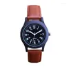 Horloges jongens en 24-uurs riem waterdicht quartz horloge studentenmode Koreaanse editie