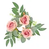 Dekorativa blommor Pelar Candle Ring Wreath Candleholder For Living Room bordsskiva hem