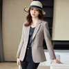 Abiti da donna Blazer eleganti formali Femininos per le donne Abbigliamento da lavoro da lavoro Autunno Inverno Colloquio di carriera professionale Capispalla Top