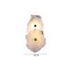 Wall Lamp Natural Marble Collocation Lamps Led Living Dining Room Bedroom Bedside Sconce El Aisle Corridor TV Background Lighting