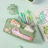 Korean Kawaii Big Pencil Case Zipper Large Capacity Cute Box Portable Storage Bag School Pouch Stationary