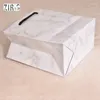 Jewelry Pouches 10Pcs Marble Kraft Paper Gift Bag Accessories Package Christmas Wedding Candy Box For Small Bussiness