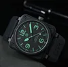 Нарученные часы Top Brand BR Модель спортивная резиновая полоса Mechanical Bell Luxury Multifunction Watch Fashion Man Man Ross Relogio.