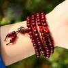 Bangle Buddhist Sandalwood Bracelet Tibetan Necklace 108 Mala Meditation Prayer Beads