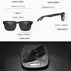 Okulary przeciwsłoneczne marka mody kDeam Men spolaryzowane widok Klasyczny kwadrat 3D projektant na zewnątrz wędkarski odcienie UV400 231121