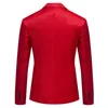 Costumes pour hommes Hommes Costume Veste Poche Décoration Manteau Élégant Mariage Slim Fit Bouton Unique Cardigan Style Pour Le Marié