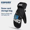 屋外の帽子Copozz Thingulate Ski Glove Men Windproof Broof Waterproof Thermal Winter Warm Snow Mittens Snowboard Accessories 231121