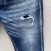 23SS C012 Slim Fit Small Foot Jeans COOLGUY MAN JEANS stof micro-elastisch met hoogwaardige wasrits, borduurdecoratie, klein labeltje