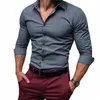 Camisas Casuais Masculinas CaseClear Vestido Vintage Para Homens Slim Fit