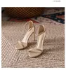 Dress Shoes Women Open Toe Ankle Strap Stiletto Heel Dress Sandals Elegant Wedding Party Shoes Pumps High Heel Summer Classic Sexy Pumps 231121