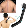 Razors Blades ly Upgraded Electric Back Hair Shaver Razor Depilatory Do it yourself Cordless Foldable Body Trimmer Removal Tool 230421