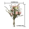 Fleurs décoratives Conception DIY Soie Rose Bud Tenant Faux Bouquet Pour Le Mariage De Noël Chambre Décoration Décor À La Maison Maison Mariage Flores