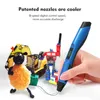 Andra hem Garden Sunlu 3D Pen SL300 Intelligent utskrift LCD -skärmmålning Plaabs Filament Creative Tool Blue Color 3D Pen 231121