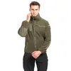 Men's Jackets Men's Military Fleece Jacket Outdoor Hiking Trainning Coat Army Combat Tactical Outerwear For Male Windproof Sprots Tops
