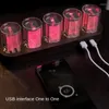 Relógios de mesa RGB Nixie Proposta de Glow Tube Desktop Ornamentos criativos