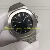 7 Kolor z pudełkiem Męskie zegarki Automatyczne zegarki Real zdjęcie 40 mm czarna tarcza Bransoletka ze stali nierdzewnej Azja