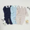 Pagliaccetti nati Pagliaccetto per bambini in cotone lavorato a maglia per ragazze Vestiti complessivi per neonati Tuta per bambini da 0 a 1 anno 231120