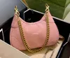 Bolsas de ombro Sacos de cosméticos Casos Designer macio hobo axila sacos diagonal saco de ombro único clássico padrão de letra dupla bolsa com corrente cruz Setsailbag