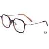 Montature per occhiali da sole Belight Optical Donna Uomo Acetato con fantasia in metallo Forma irregolare Stella Rivetto Design Montatura per occhiali Lenti prescritte