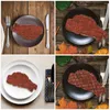 Party Decoration 2sts Fake Model Cooked Steak Artificial Food PROSENT PLAY