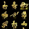 Bandringen Groothandel 30 stks Mix Gold Snake Punk Alloy Fit For Women Men Gothic Cool Vintage Gifts Sieraden Drop Delivery Ring Dhgarden Dhthd