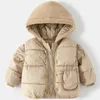 Manteau en duvet pour enfants, veste chaude en coton à larges épaules, pour garçons et filles