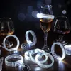 Świąteczne materiały zabawek 36PC Białe opaski na nadgarstki LED Bracelety Bracelety świecące Bracelets Lumoinous w ciemnych urodzinach przyjęcie weselne Favors zabawki 231121